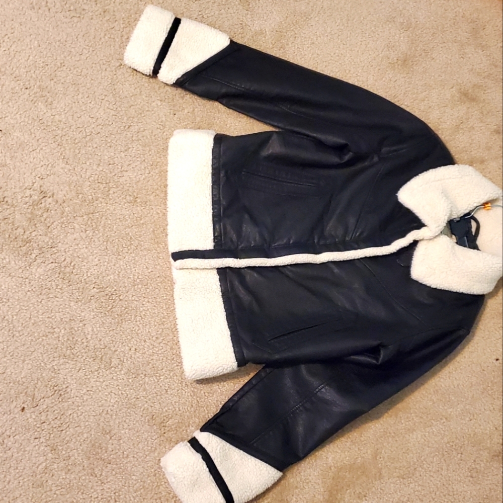 Leather women's jacket